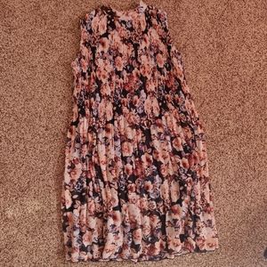 Target Floral gown with High Collar